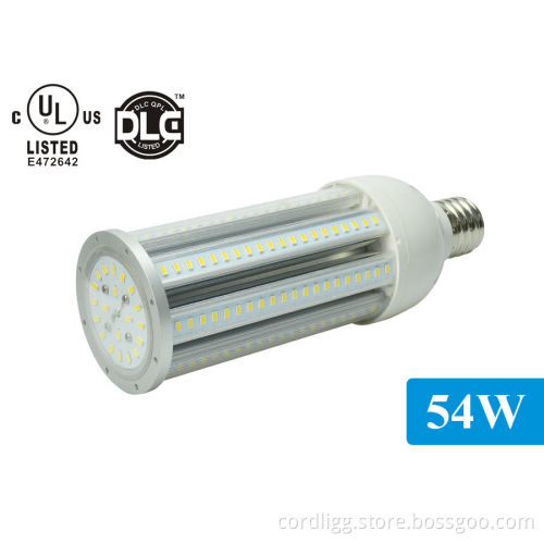 DLC UL Approved 54W Outdoor LED Corn Light with 5 Years Warrany